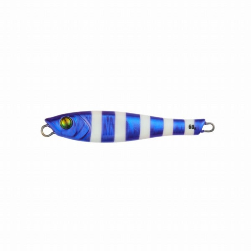 Tailwalk Metal Jig Yummy Jig Tachiuo Game Tuned 60g #14 WH Purple Glow Zebra