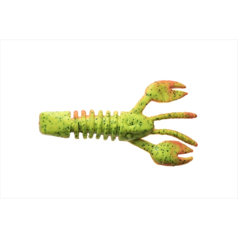 Berkley Gulp! Saltwater Pulse Claw 3 Chart Lure Green Black Frocto Orange