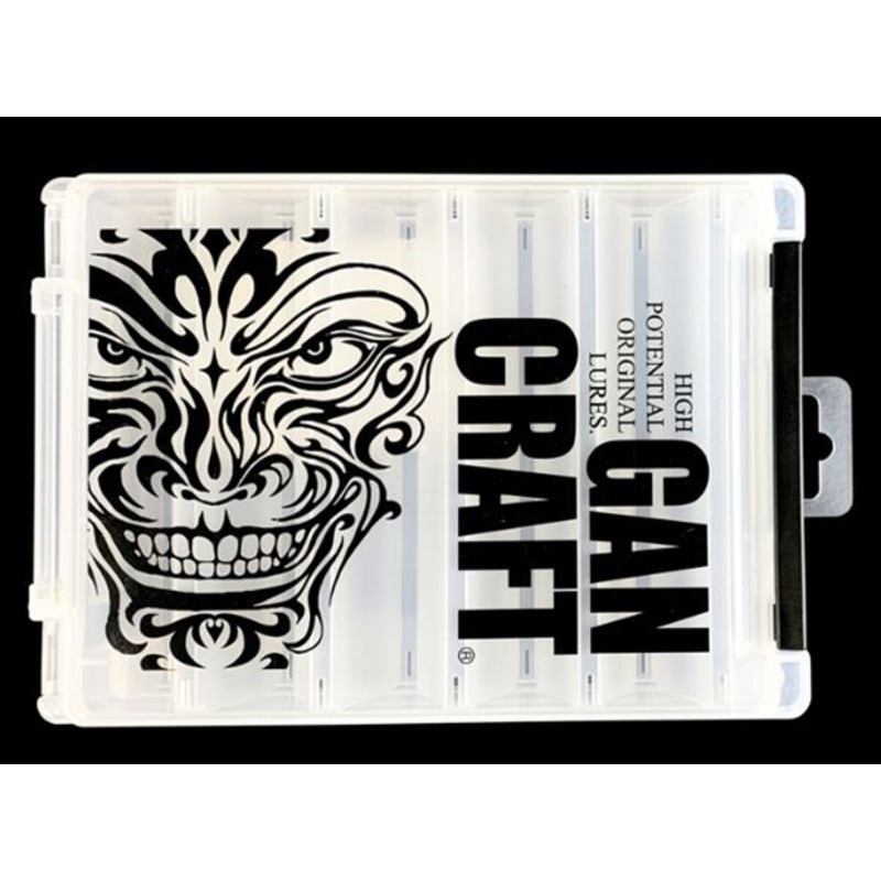 Guncraft Lure Case Face Logo Reversible Box M #01 Clear