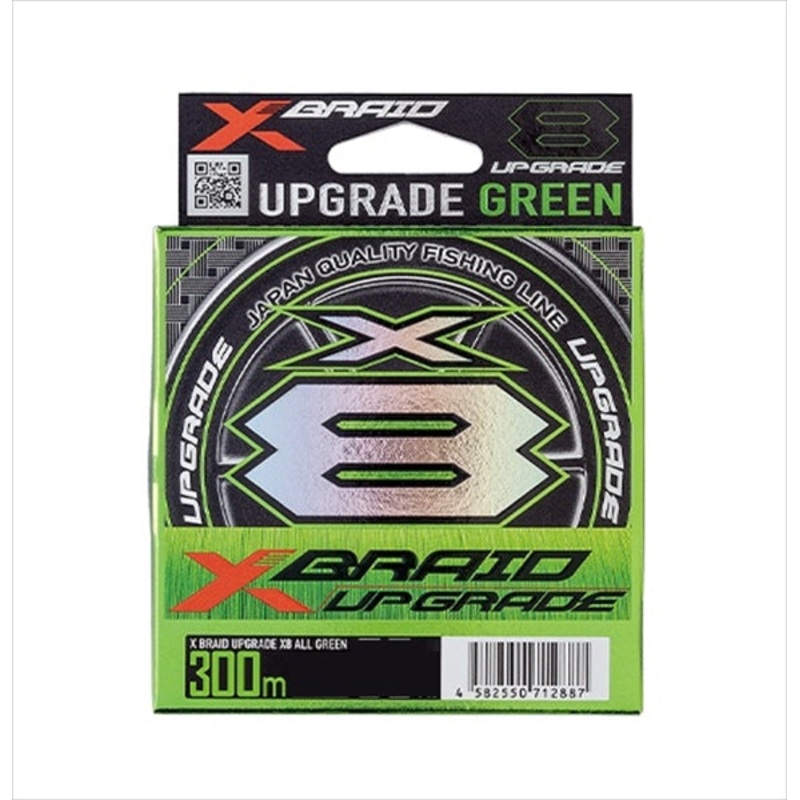 YGK X Braid Upgrade X8 Green 300m #1.2 25lb