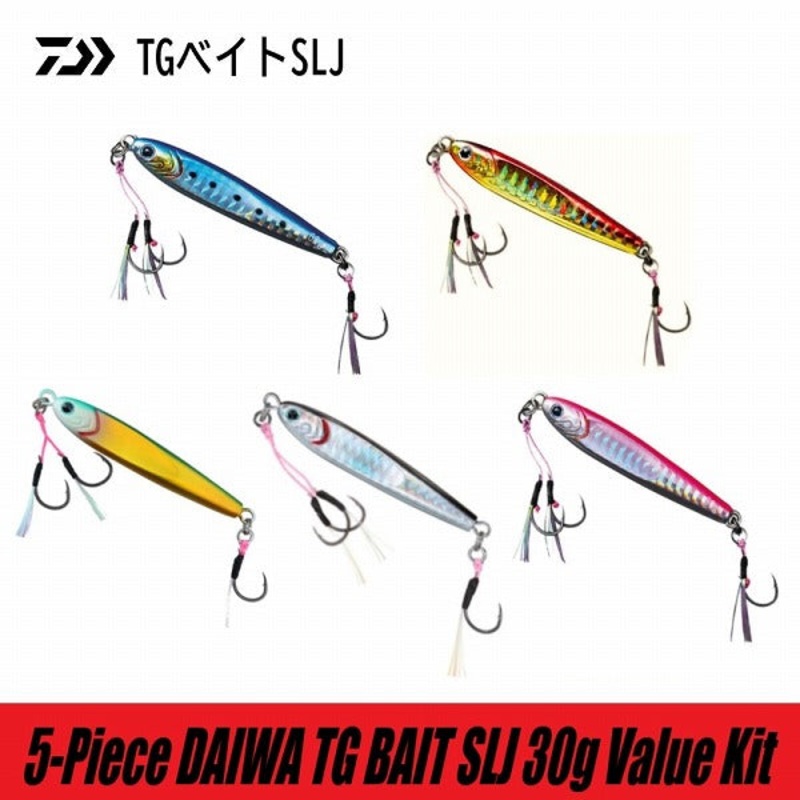 Daiwa Metal Jig TG Bait SLJ 30g / 5-Piece Value Kit